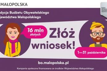 Ruszyła 8. edycja Budżetu Obywatelskiego Województwa Małopolskiego! Masz pomysł? Zgłoś go i zmieniaj swoją okolicę!