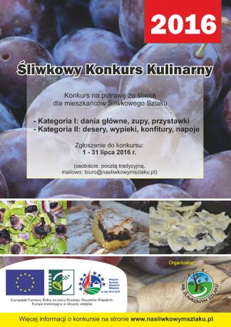 Zapraszamy do udziału w „Śliwkowym Konkursie Kulinarnym 2016”