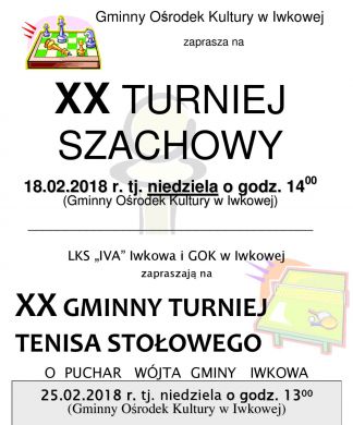 XX Turniej: Szachowy i Tenisa Stołowego