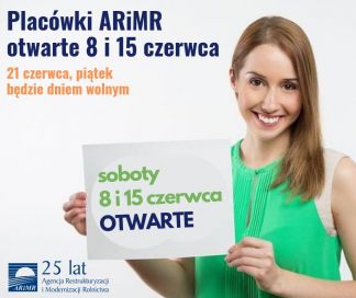 Pracujące soboty w placówkach ARiMR