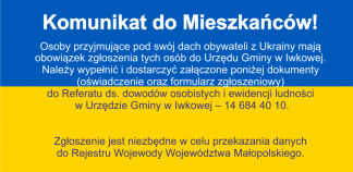 Komunikat do Mieszkańców!