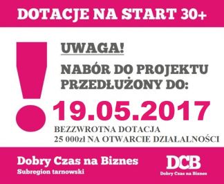 Dobry Czas na Biznes - przedłużenie naboru wniosków