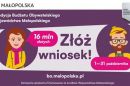Ruszyła 8. edycja Budżetu Obywatelskiego Województwa Małopolskiego! Masz pomysł? Zgłoś go i zmieniaj swoją okolicę!