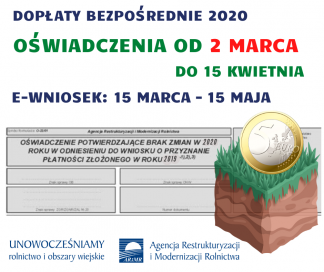 Po dopłaty z oświadczeniem zamiast eWniosku od 2 marca