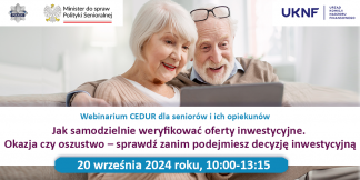 Webinarium dla Seniorów: Jak Weryfikować Oferty Inwestycyjne – Okazja czy Oszustwo?