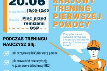 Zaproszenie na trening pierwszej pomocy dla mieszkańców!