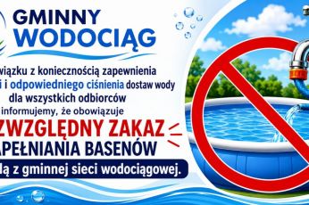 Komunikat - napełnianie basenów