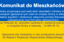 Komunikat do Mieszkańców!