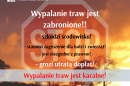 ARiMR przypomina: wypalanie traw jest karalne