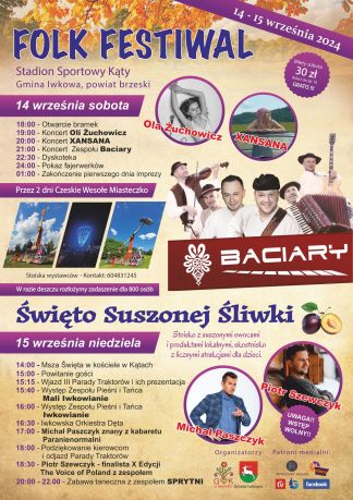 FOLKFESTIWAL I ŚWIĘTO SUSZONEJ ŚLIWKI