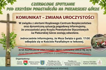 Komunikat - uroczystości na Piekarskiej Górze