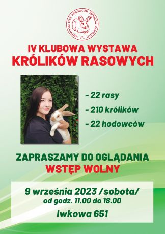 IV KLUBOWA WYSTAWA KRÓLIKÓW RASOWYCH