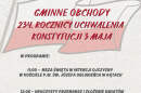 OBCHODY 234. ROCZNICY UCHWALENIA KONSTYTUCJI 3 MAJA W GMINIE iWKOWA