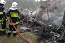 Pożar budynku gospodarczego w Połomiu Małym 28.12.2014