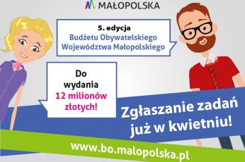 Wkrótce kolejna edycja Budżetu Obywatelskiego Województwa Małopolskiego